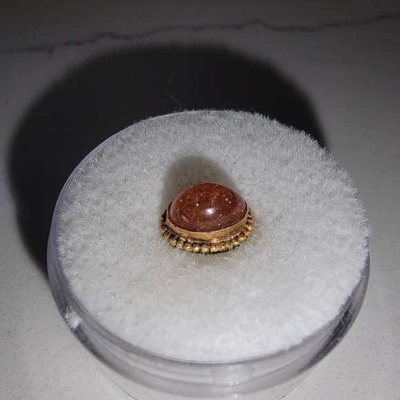 Oracle Body Jewelry Yellow Gold sunstone Threadless End - Picture 3 of 4